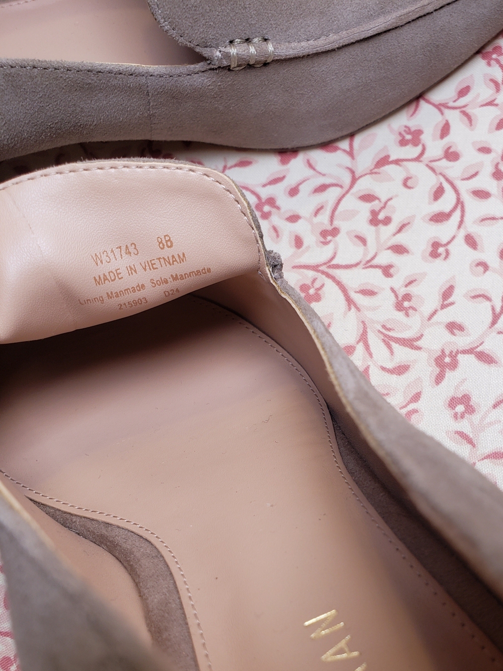 Cole Haan Taupe Suede Pointed-Toe Loafers for Women - Picture 7 of 7